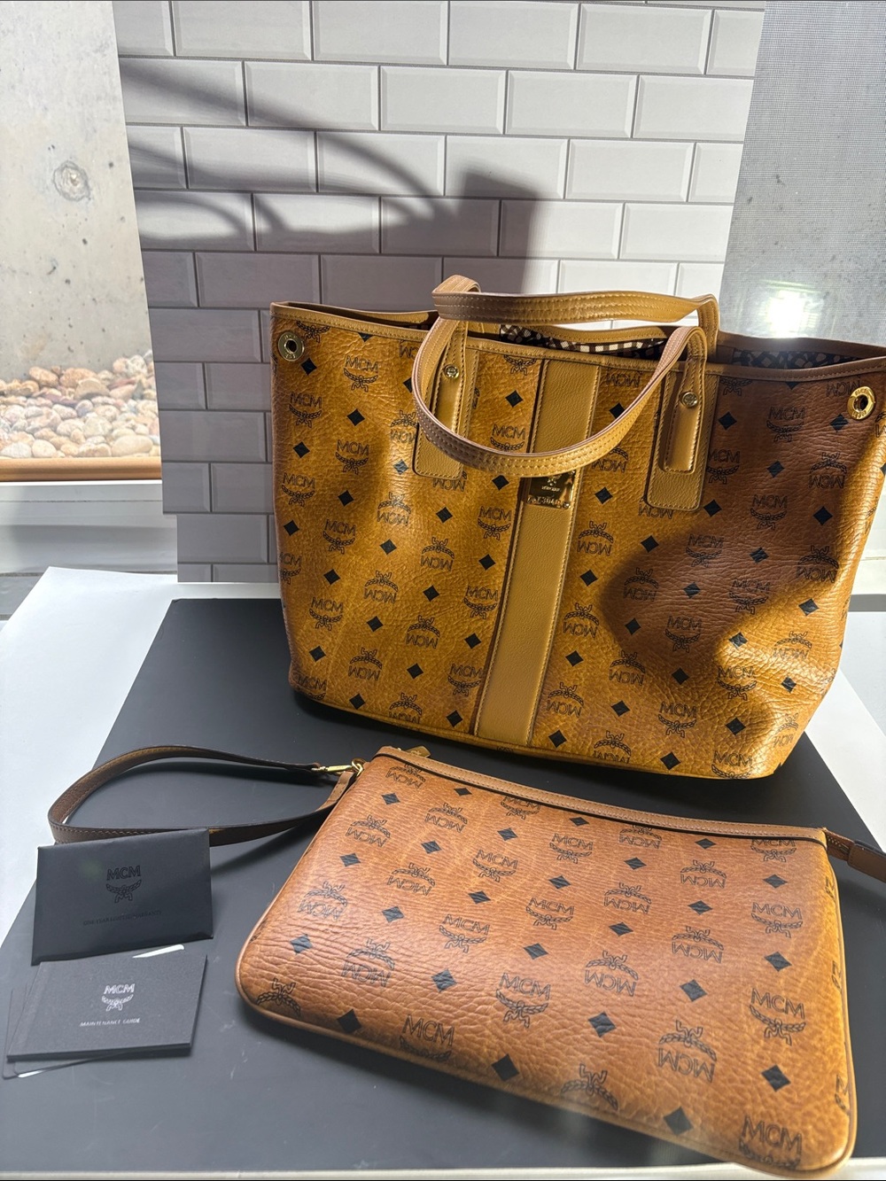 MCM Reversible Liz Shopper in Visetos